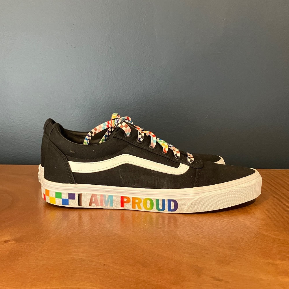 Vans Limited edition "I Am Proud" Pride sneakers. Women's size 10